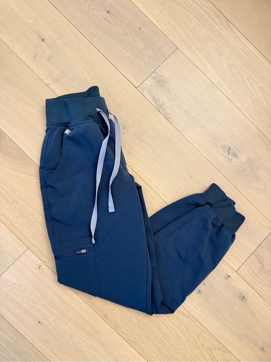 Figs Pants - Dark Harbor Zamora High Waisted 2.0 - XXS Petite Jogger Scrub Pants